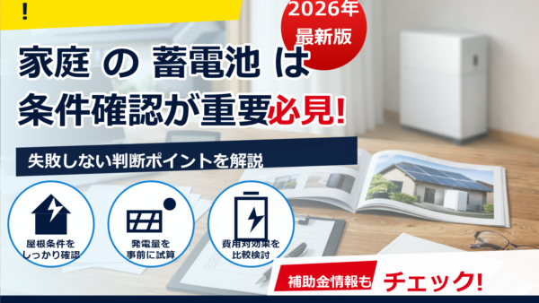 蓄電池の補助金は2026年に名義変更できる？ケース別の可否と手続きポイント