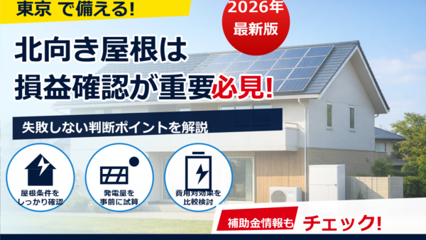 北向き屋根の太陽光発電は損？発電量が落ちる理由と後悔しない判断基準