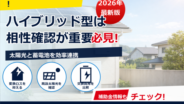 ハイブリッドパワーコンディショナーと蓄電池のメリットは？仕組み・デメリット・選び方をやさしく解説