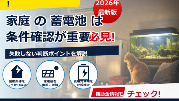 蓄電池でペット飼育の停電対策は十分？エアコン・水槽・ヒーターを守る選び方と容量計算