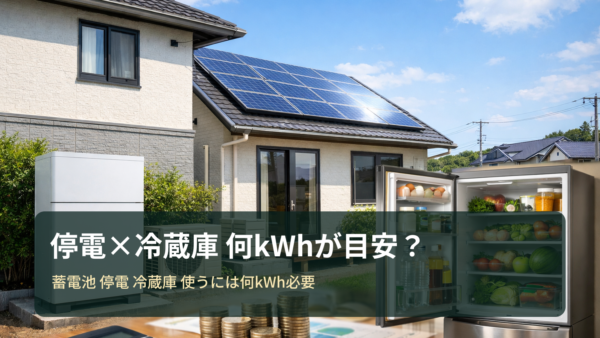 停電で冷蔵庫を動かすには蓄電池が何kWh必要？目安・計算方法・相場と見積もりのコツ