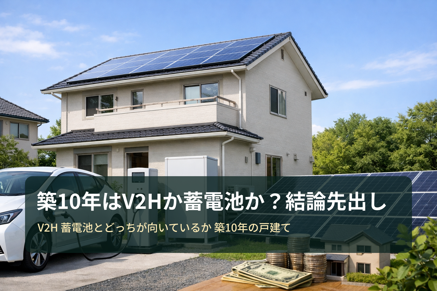築10年の戸建てはV2Hと蓄電池どっちが向いている？結論先出しと失敗しない見積もり術